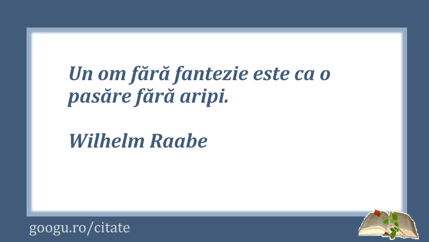 Citate despre fantezie, Wilhelm Raabe