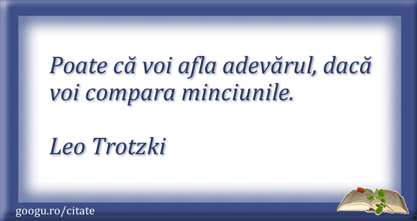 Citat despre adevar (Leo Trotzki)