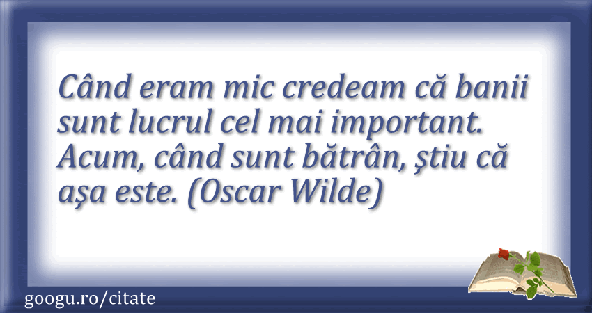 Citate despre bani (Oscar Wilde)