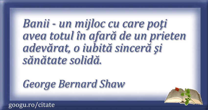 Citate despre bani (George Bernard Shaw)