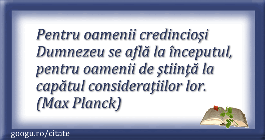Citate despre Dumnezeu (Max Planck)