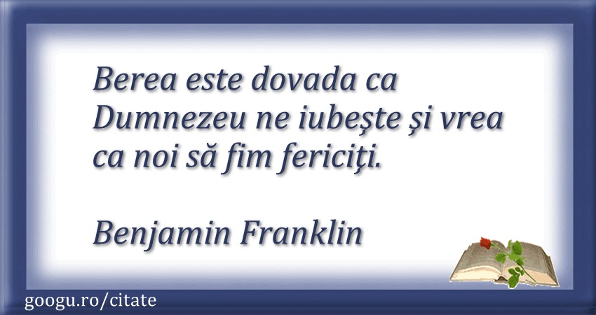 Citate despre Dumnezeu (Benjamin Franklin)
