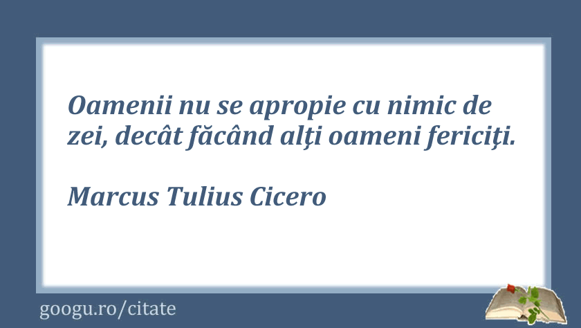 Citat despre fericire, Marcus Tulius Cicero