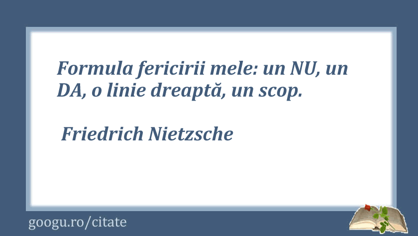 Citat despre fericire, Nietzsche
